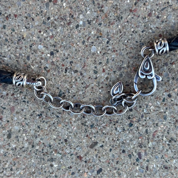 Amethyst Heart Necklace with Silver Accents - Picture 3 of 5